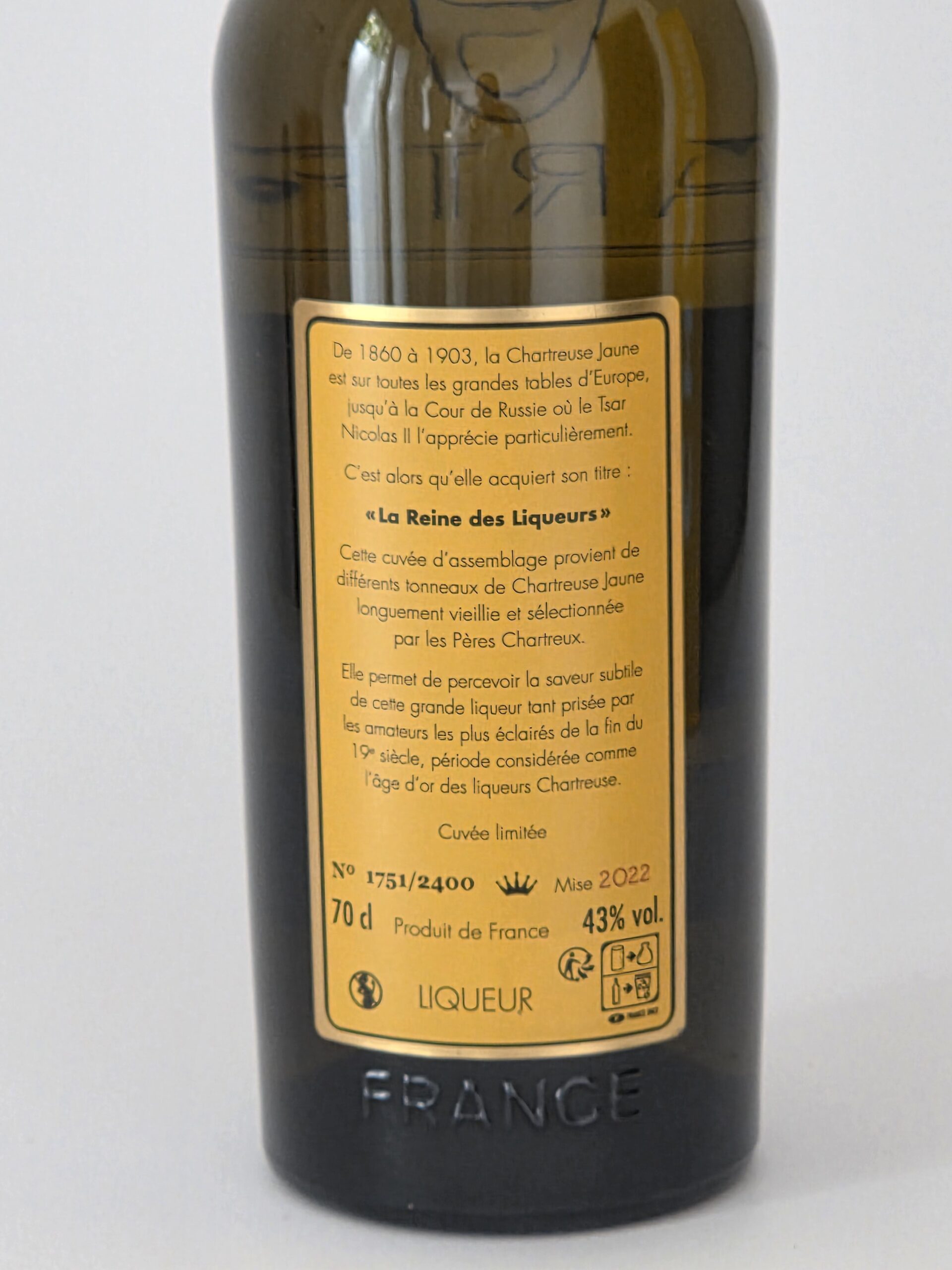 Chartreuse Reine des Liqueurs 2022 43% 70cl – Image 5