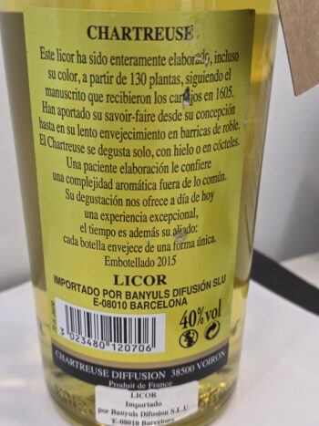 Chartreuse Jaune Voiron 2015 40% 70cl – Image 5