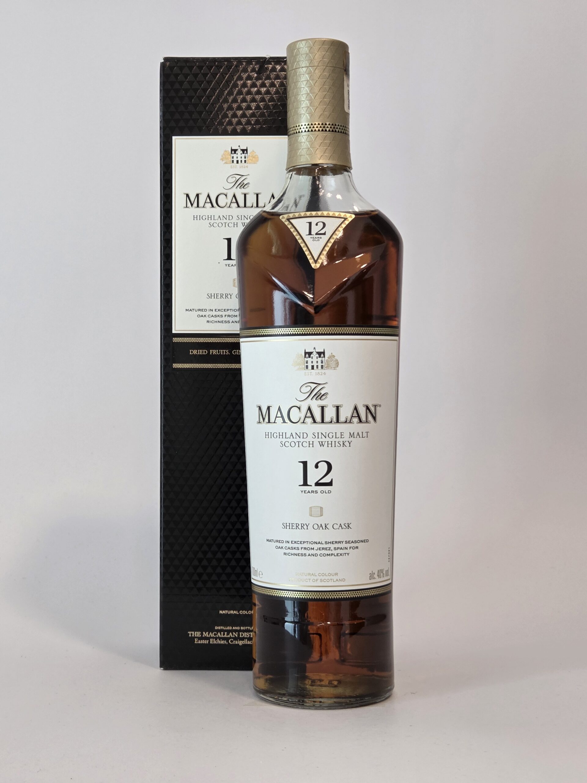 The Macallan 12 Years Old Sherry Oak 43% 70cl – Pre-2025 Presentation