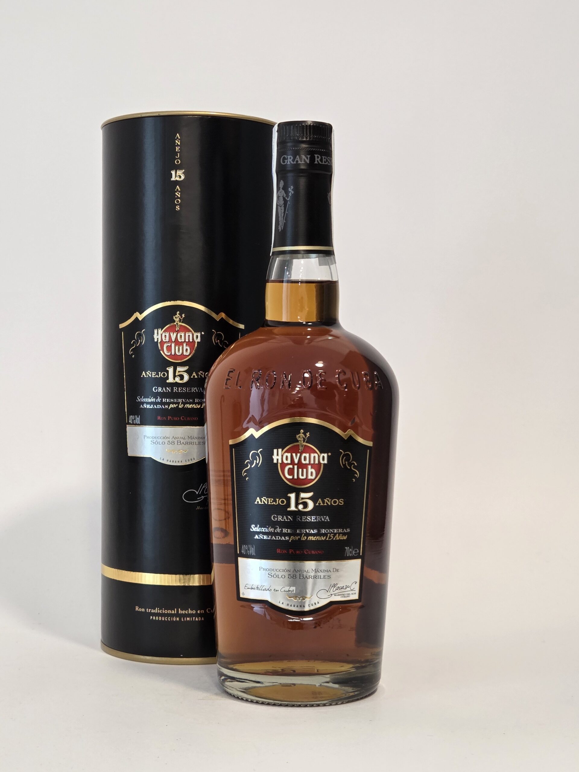 Havana Club Añejo 15 Ans Gran Reserva – 70 cl – 40 % vol.