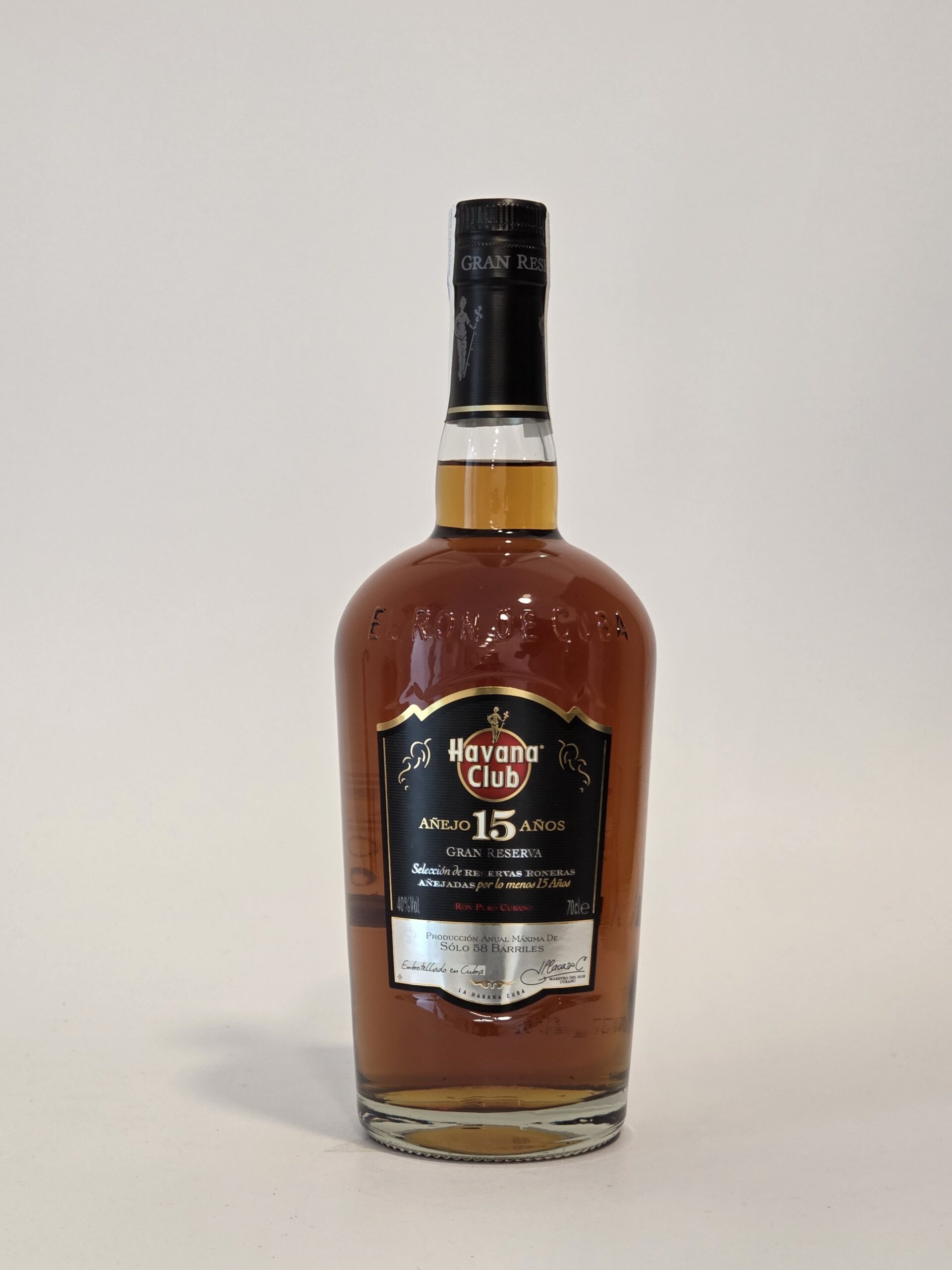 Havana Club Añejo 15 Ans Gran Reserva – 70 cl – 40 % vol. – Image 2