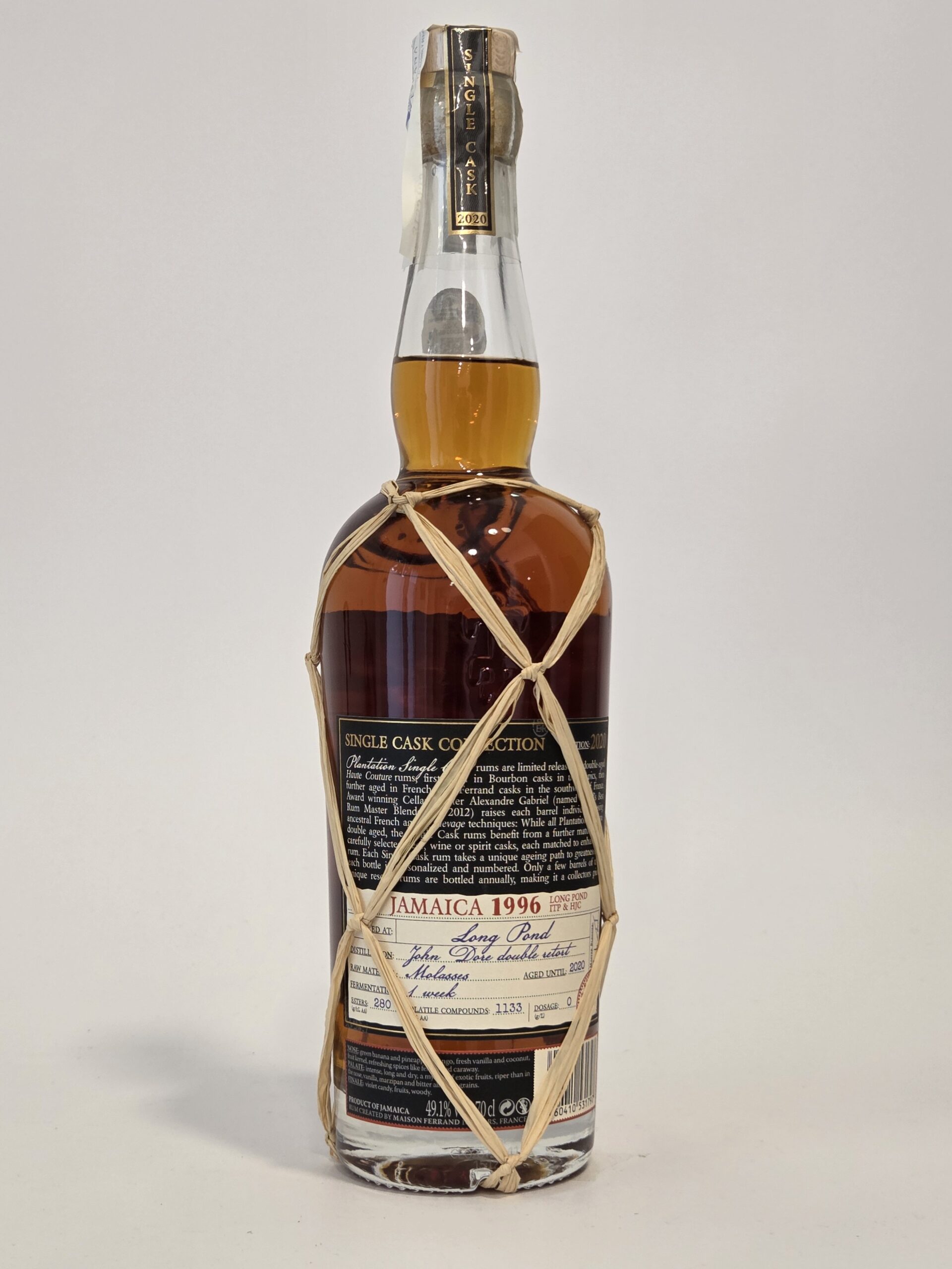 Plantation Jamaica 1996 – Long Pond – Collection Single Cask 2020 – 70 cl – 49,1 % vol. – Image 3