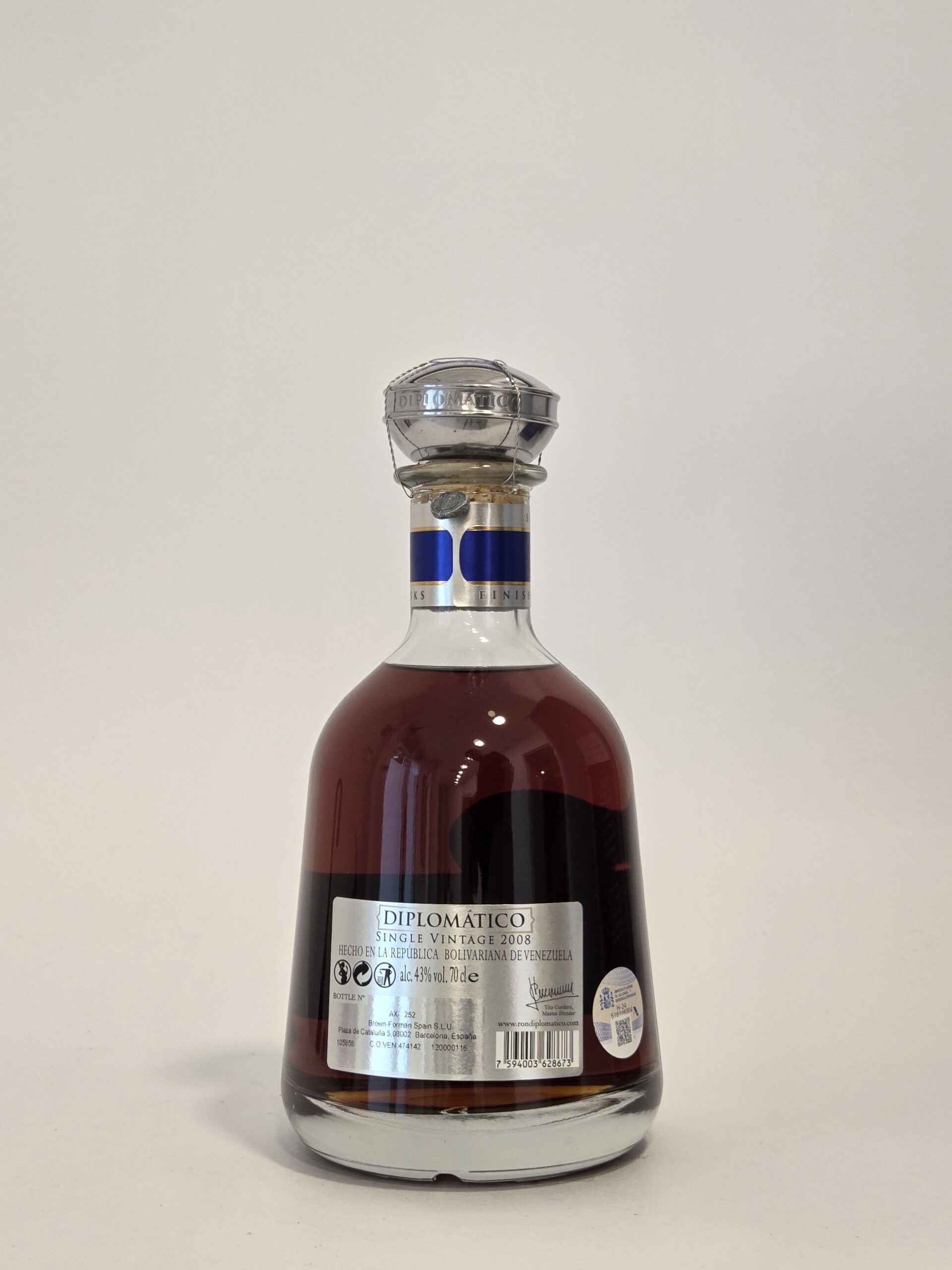 Diplomático Single Vintage 2008 – 70 cl – 43% ABV - Image 3