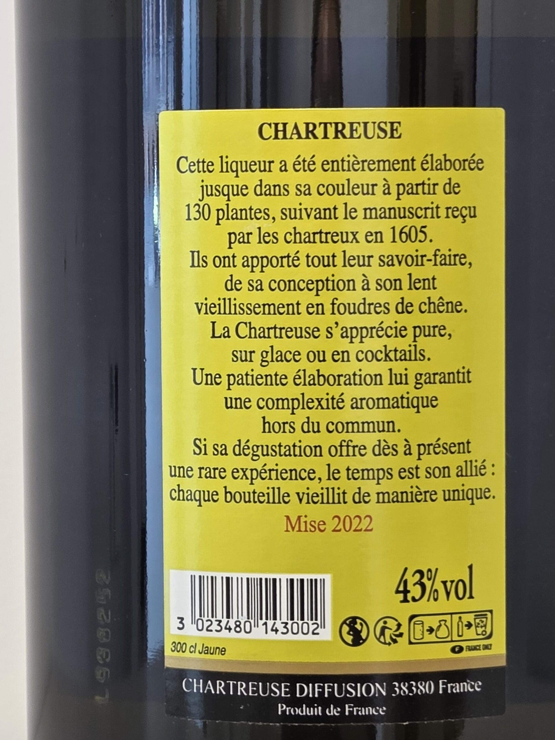Chartreuse Yellow Jeroboam 2022 – 3 Litres – 43% - Image 3