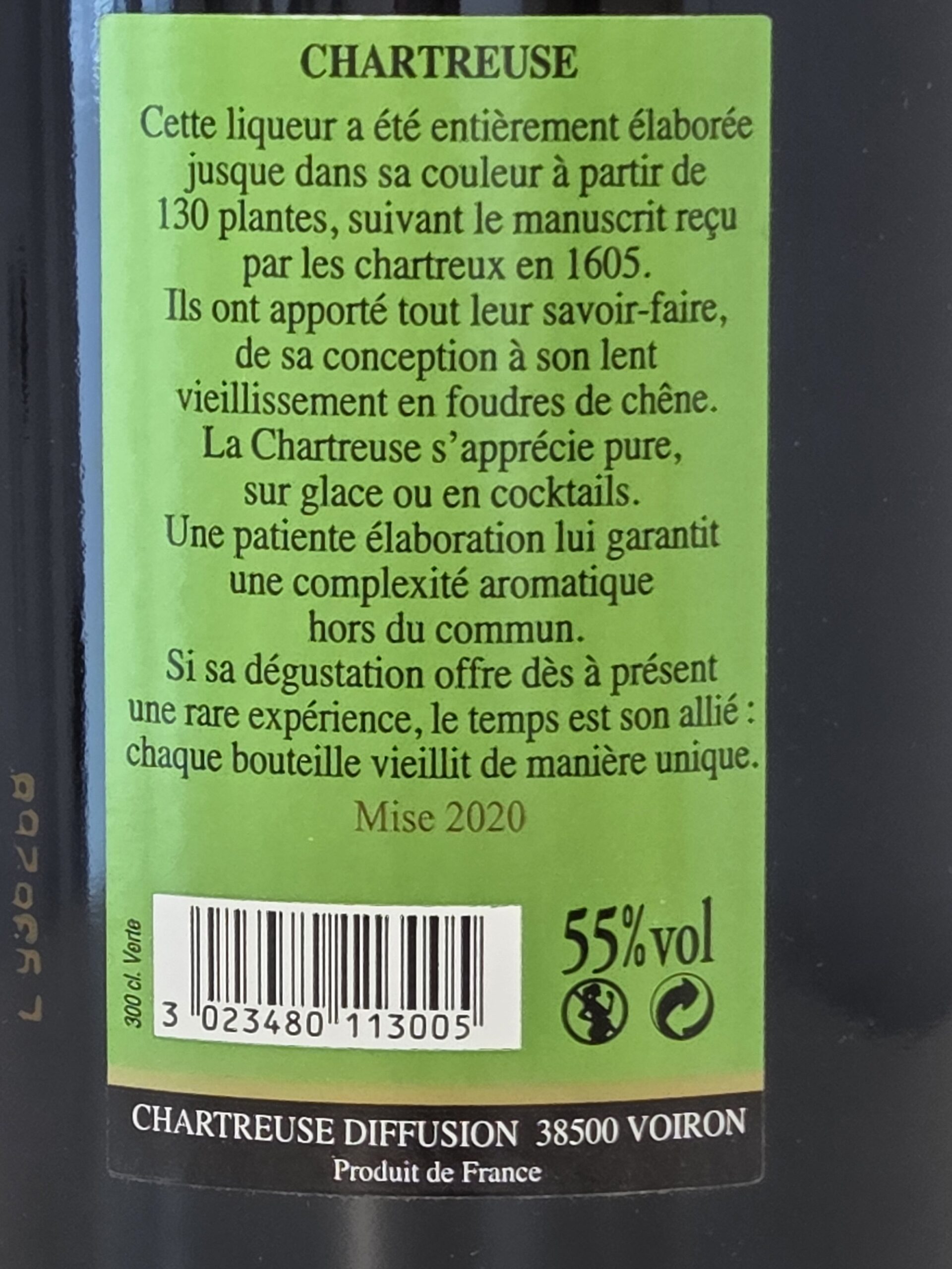 Chartreuse Green Jeroboam 2020 – 3 Litres – 55% (Voiron) - Image 3