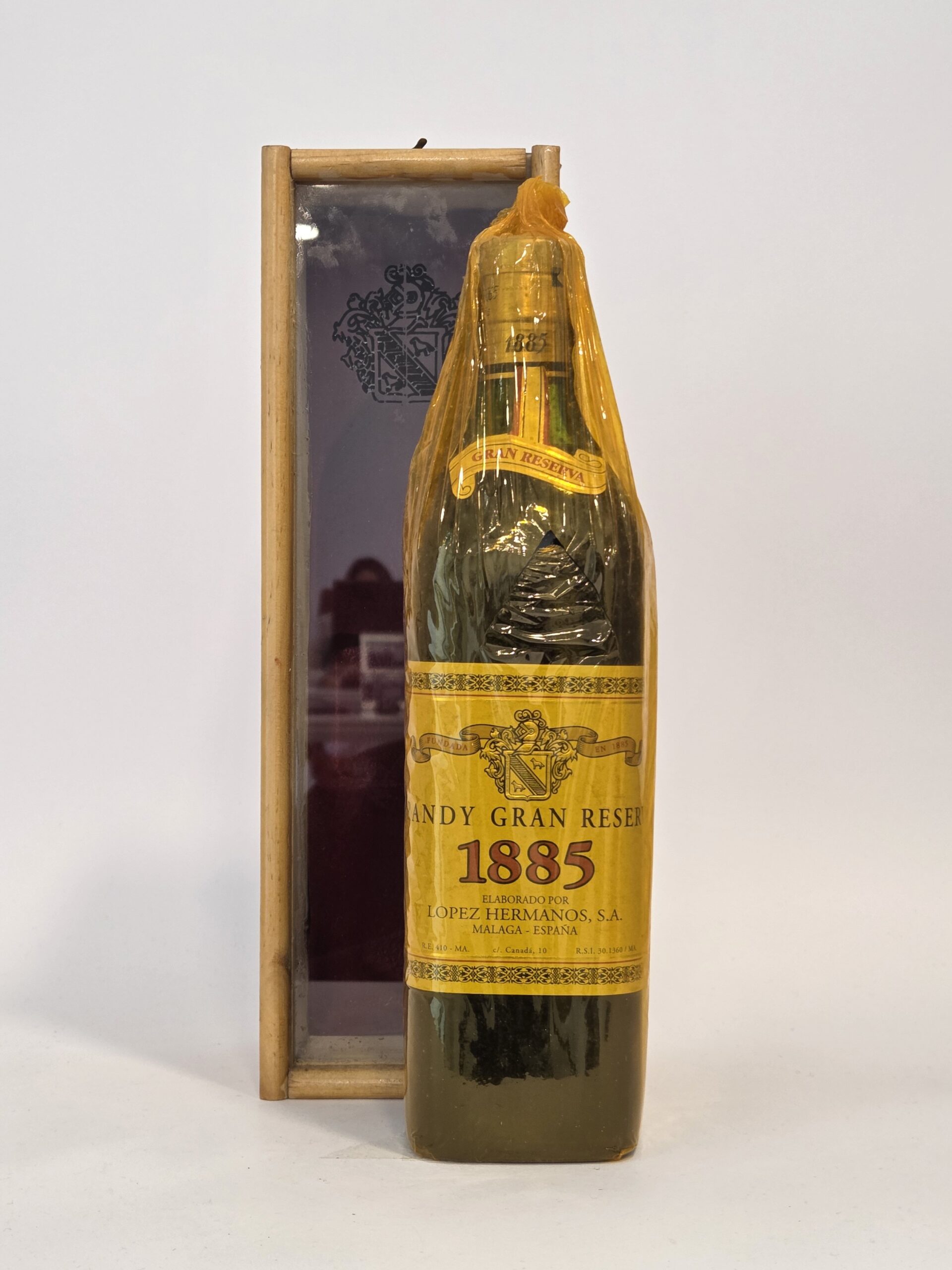 1885 Gran Reserva – López Hermanos – Malaga – Coffret de Présentation en Bois d’Origine – 70 cl – 40 %