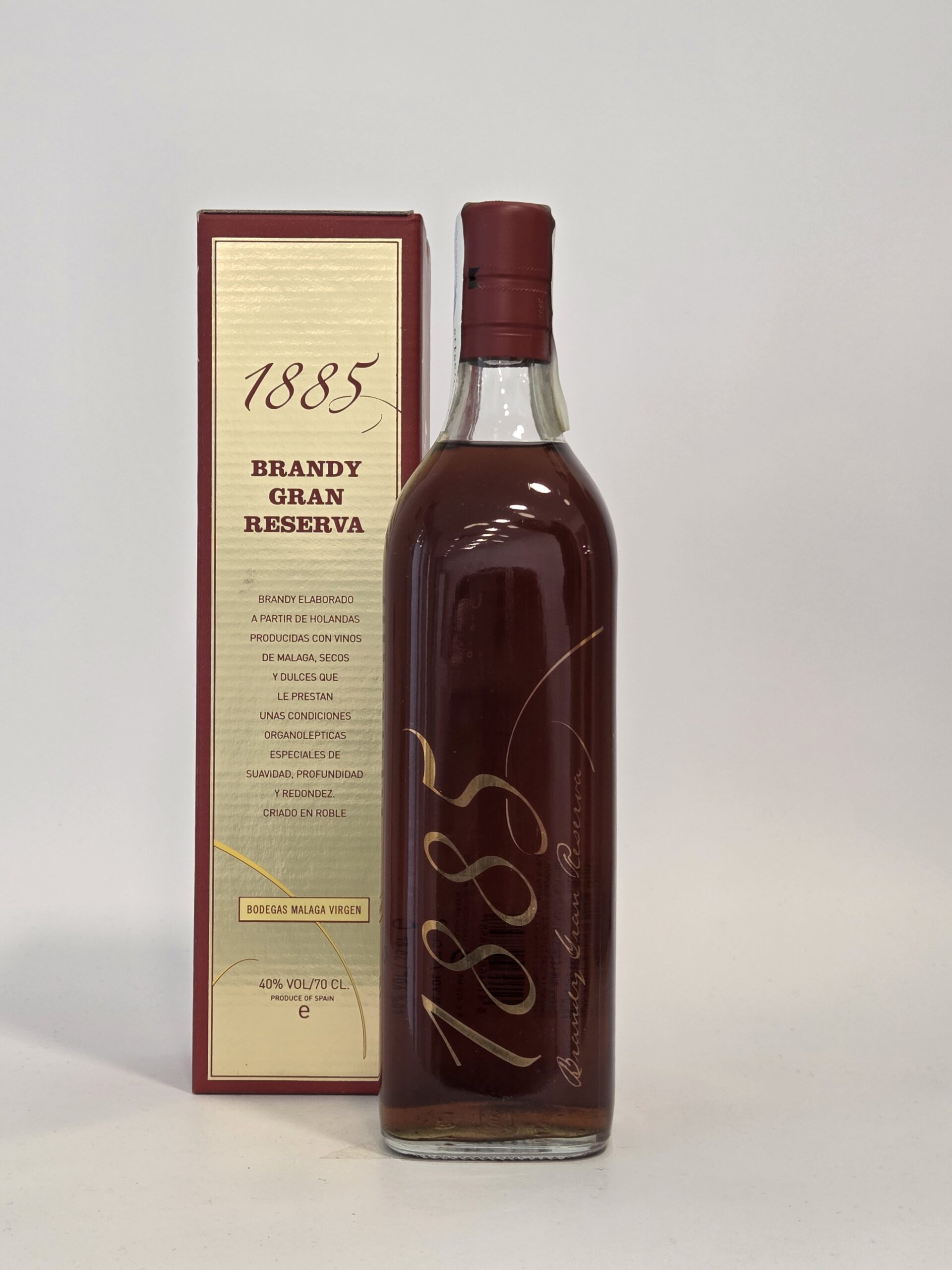1885 Gran Reserva – Bodegas Málaga Virgen – Étui de Présentation d’Origine – 70 cl – 40 %