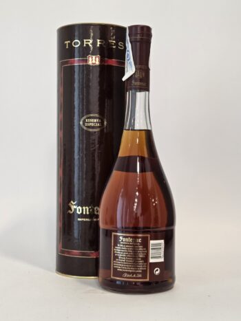 Miguel Torres Fontenac Imperial Brandy – 70cl – 39% – Original Metal Presentation Tube – 2000s - Image 2