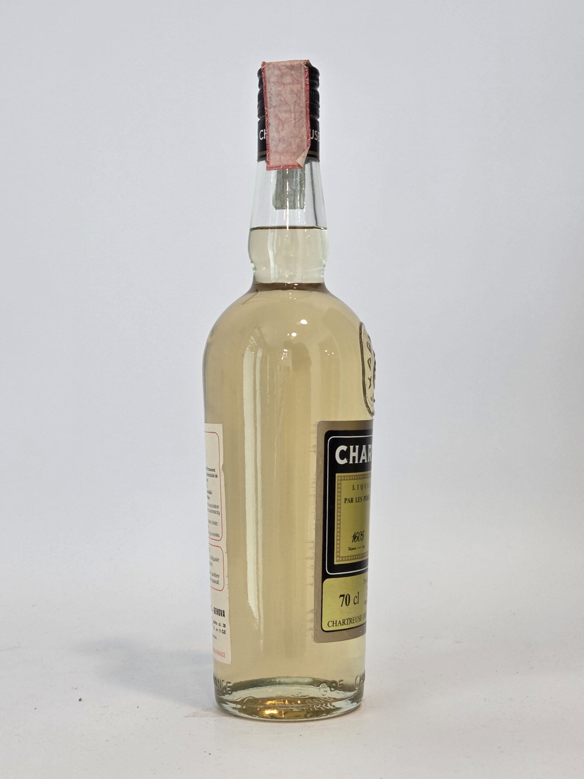 Chartreuse Jaune Voiron – Importation Soffiantino Gênes – 70cl – 40% vol – Coffret d’Origine – 1982–1990 – Image 5