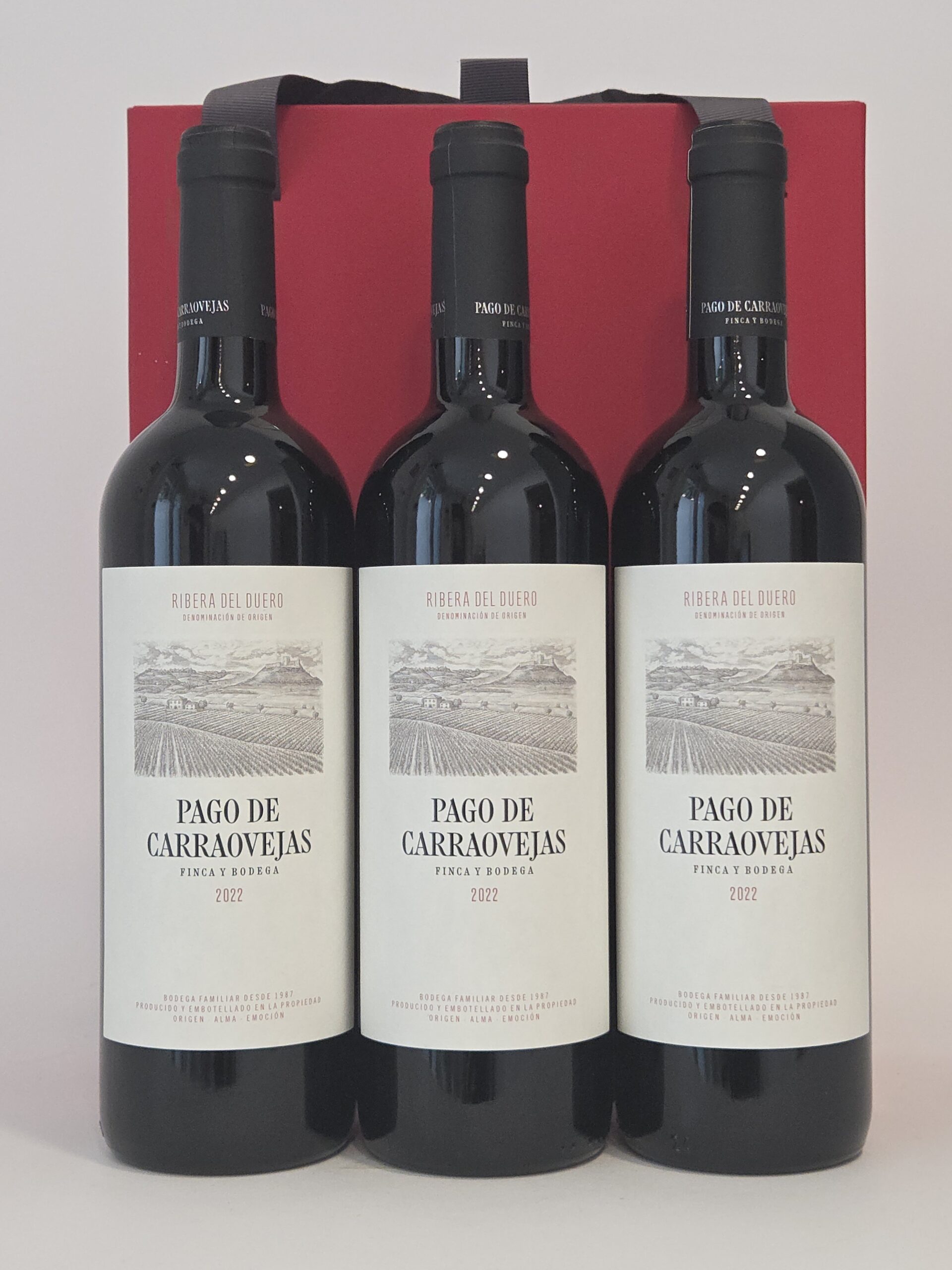 Pago de Carraovejas 2022 – Ribera del Duero – 3 Bouteilles (3 × 75 cl) – Coffret d’Origine de la Bodega