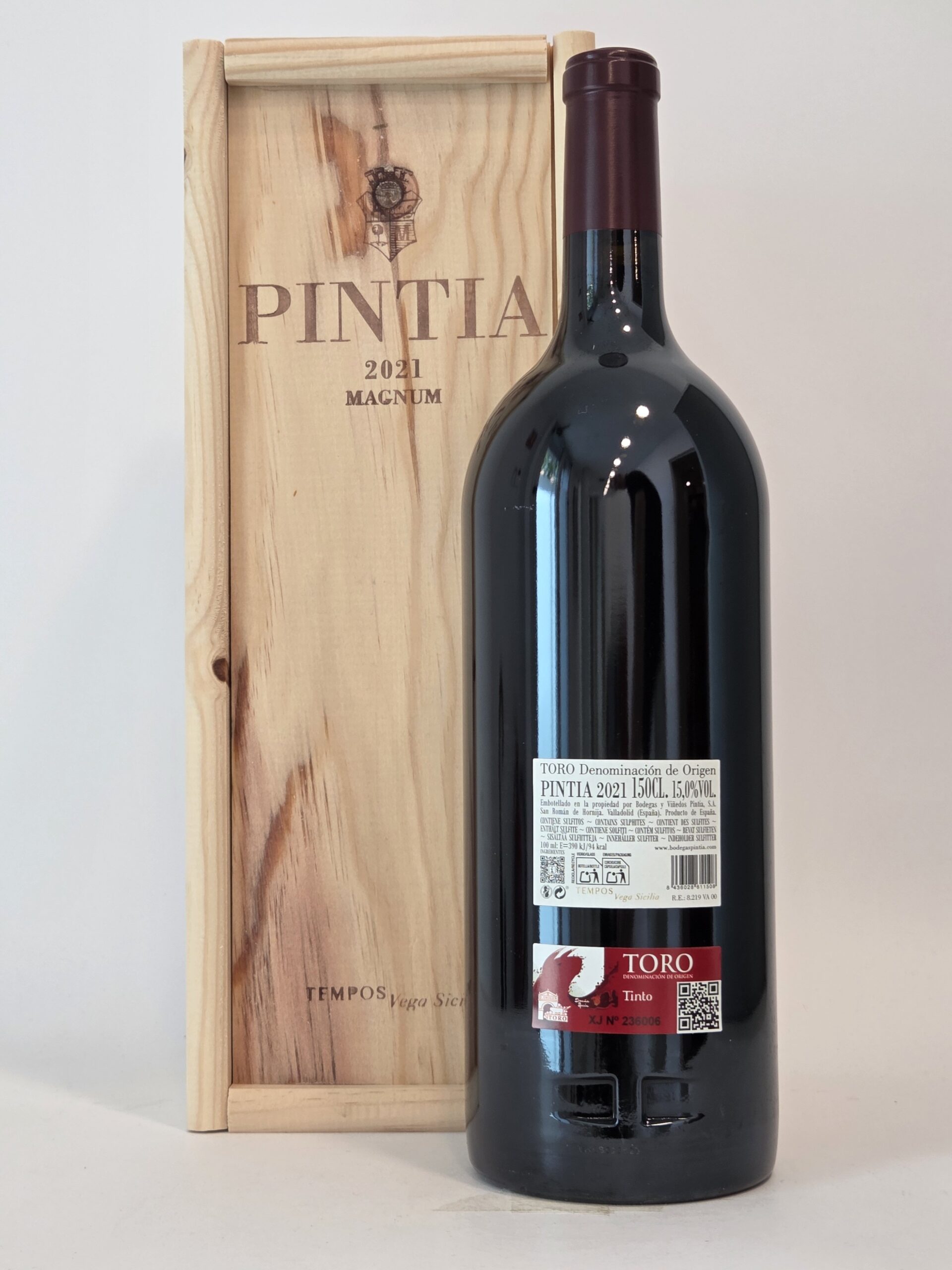 Pintia 2021 Magnum – Vega Sicilia – Toro – 150 cl / 15% Vol – Original Wooden Case - Image 2